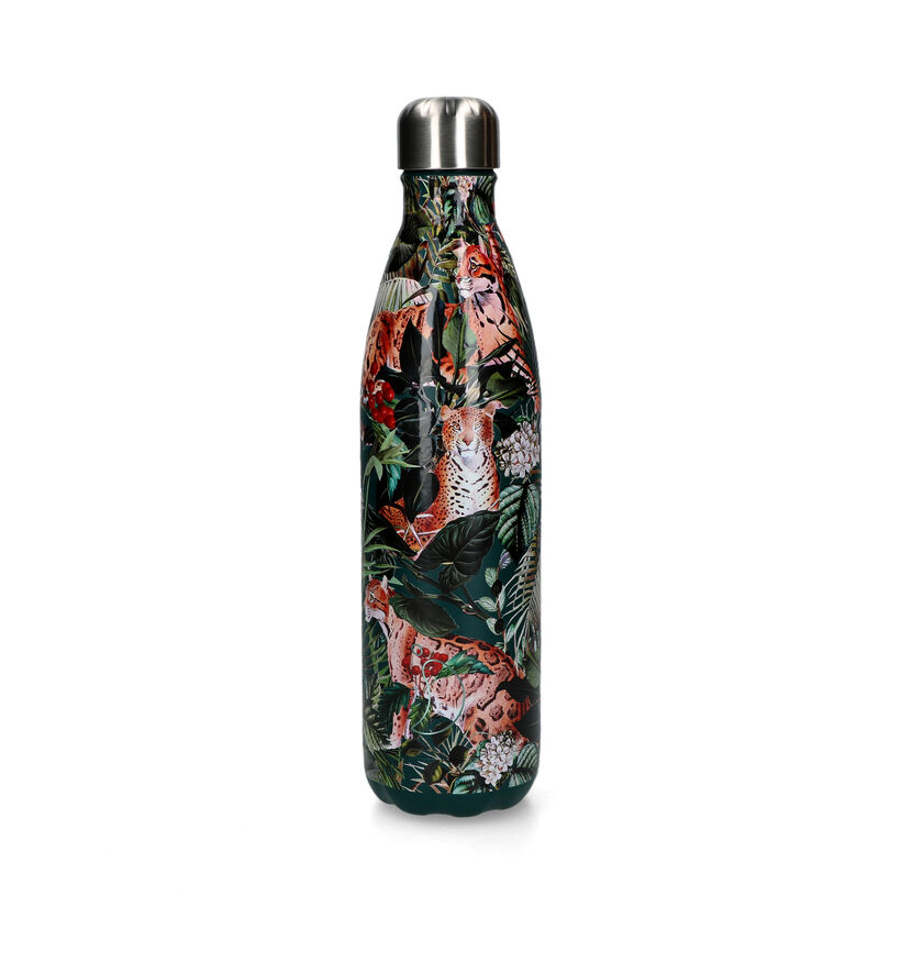 Chilly's x Tropical Leopard Gourde en Vert 750 ml pour hommes, femmes, filles, garçons (328168)