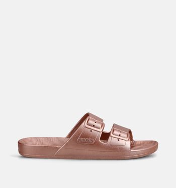 Freedom Moses Nu-pieds Beige/Or/Or rose