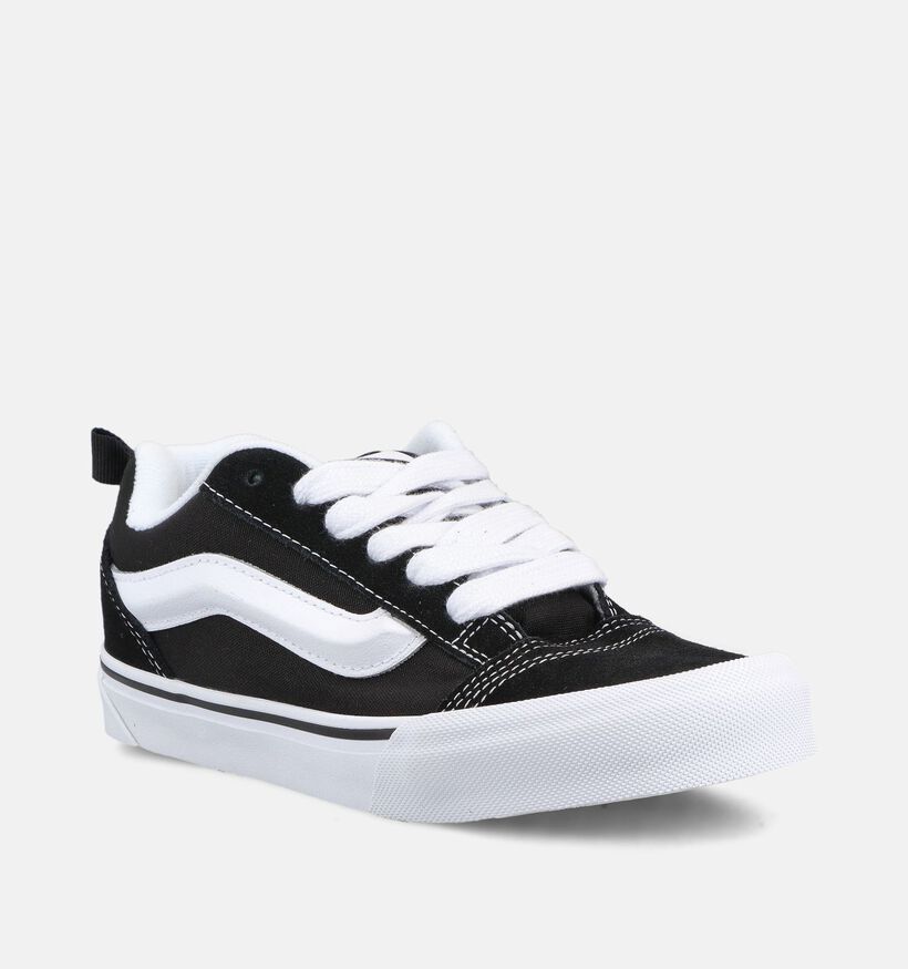 Vans Knu Skool Baskets en Noir/Blanc pour filles, gar&ccedil;ons (368993)