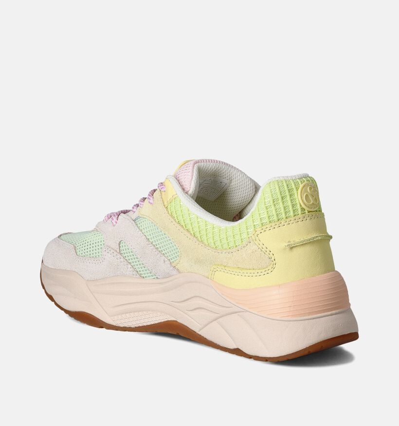 Scotch & Soda Pastel Gele Sneakers voor dames (353298) - geschikt voor steunzolen