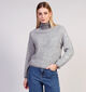 Vila Vilory Hogh-Neck Pull en Gris pour femmes (361323)