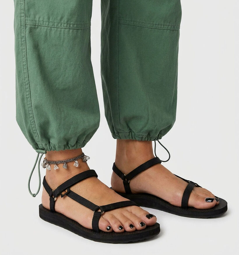 Teva Original Universal Slim Sandales en Noir pour femmes (370864)