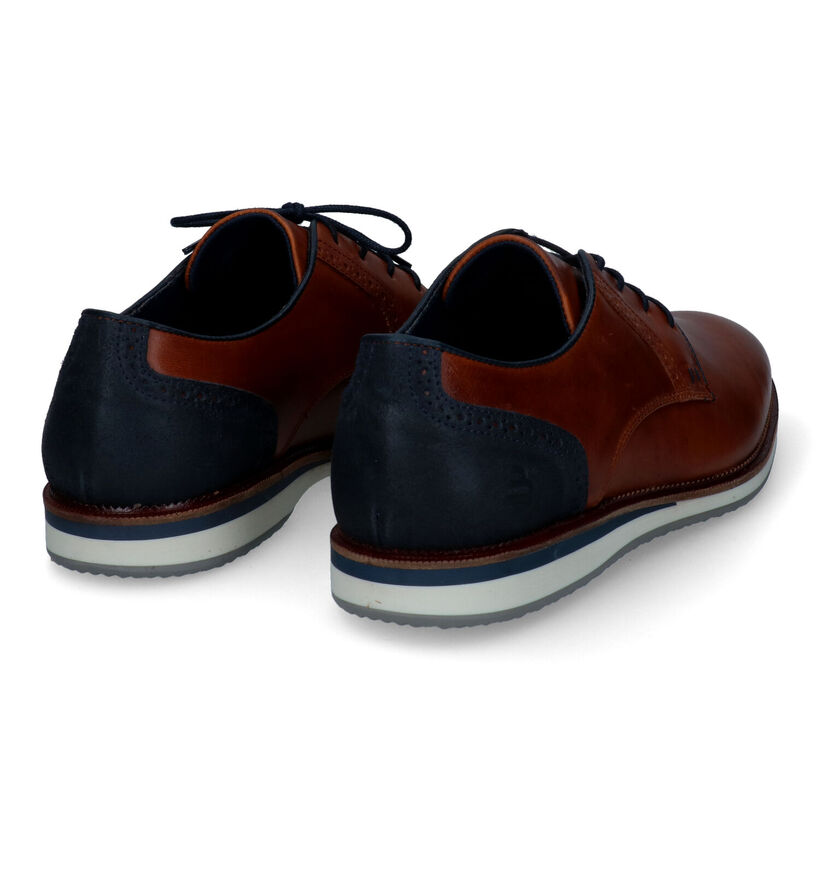 Bullboxer Cognac Veterschoenen in leer (310344)