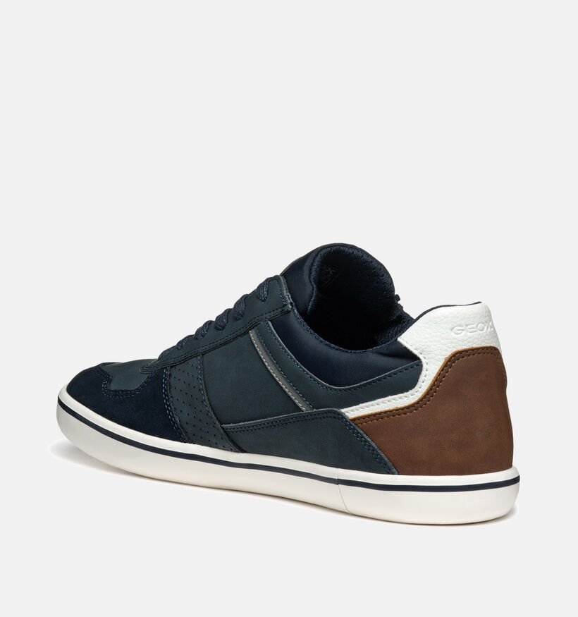 Geox Elver Chaussures à Lacets en Bleu pour hommes (351612) - pour semelles orthopédiques