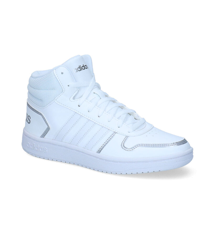 adidas Hoops Witte Sneakers in kunstleer (305683)