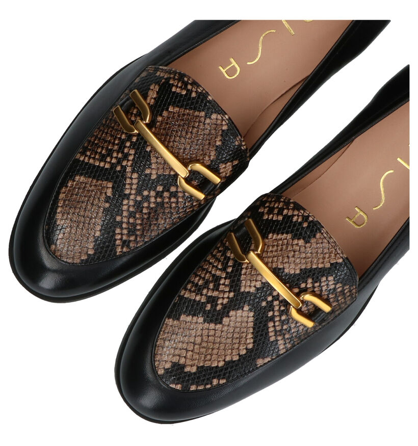 Unisa Daimiel Bruine Loafers in leer (283297)