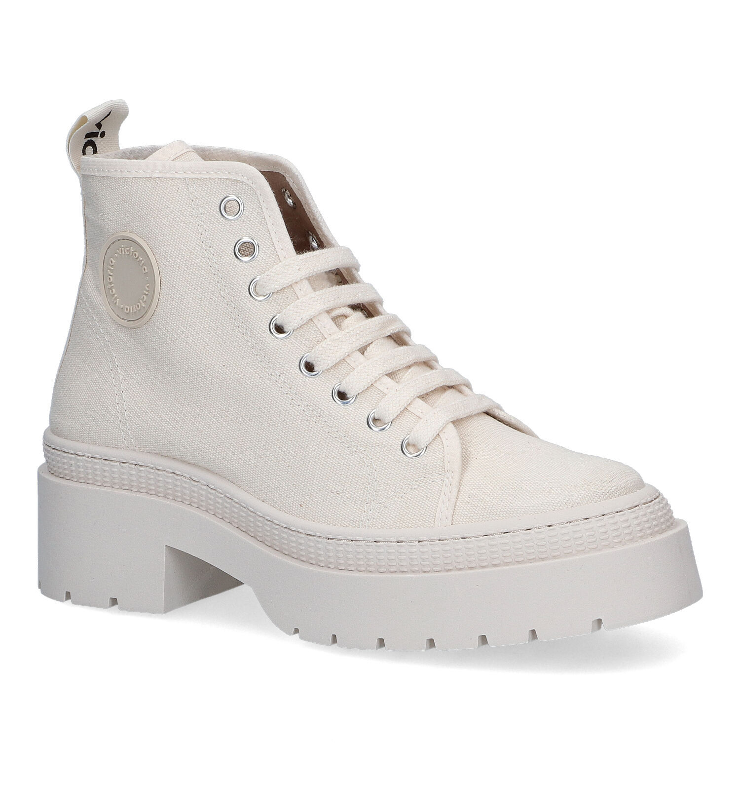 Victoria Ecru Hoge Sneakers Dames Sneakers Online op TORFS.BE