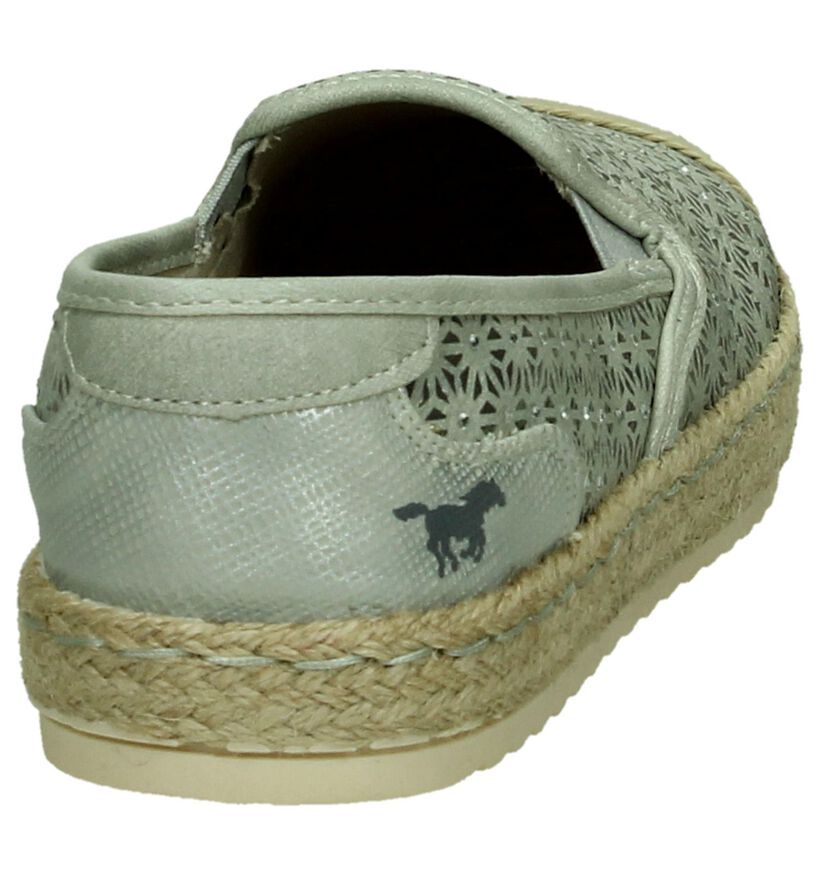 Mustang Espadrilles en Gris en simili cuir (193388)