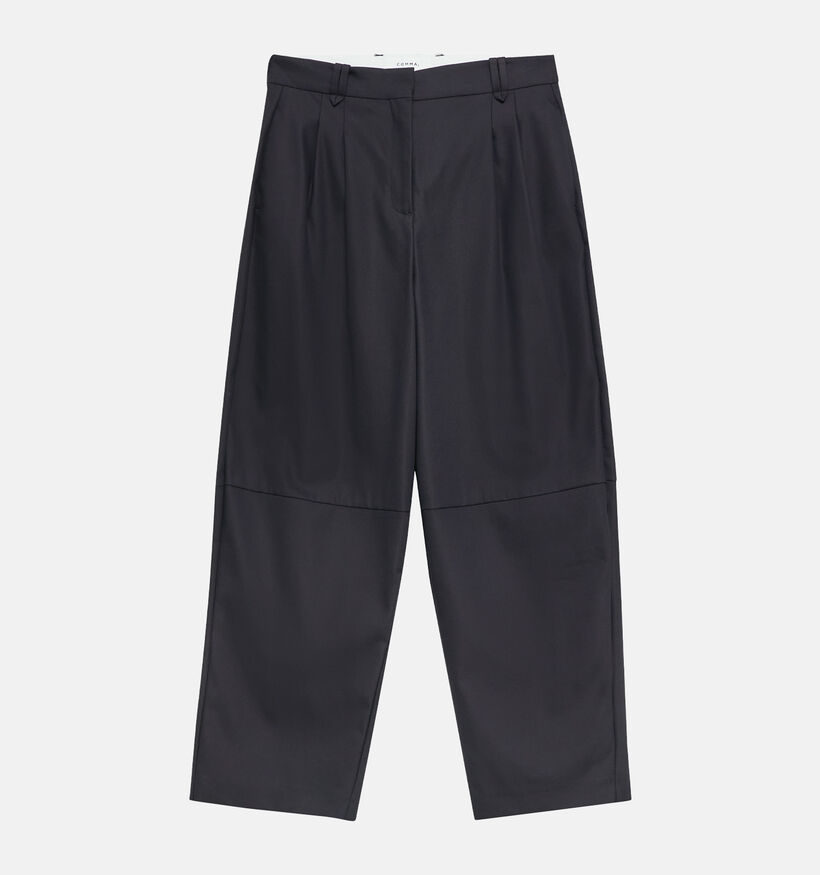 comma Pantalon classiques en Bleu fonc&eacute; pour femmes (373278)