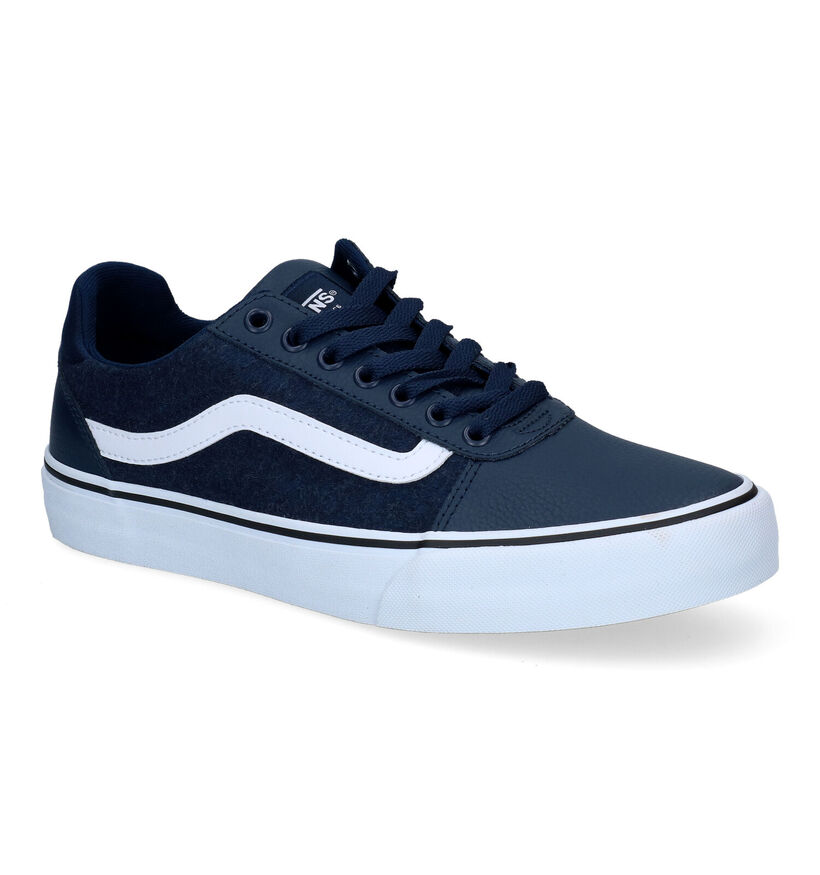 Vans Ward Deluxe Baskets en Bleu pour hommes (300588) - pour semelles orthopédiques