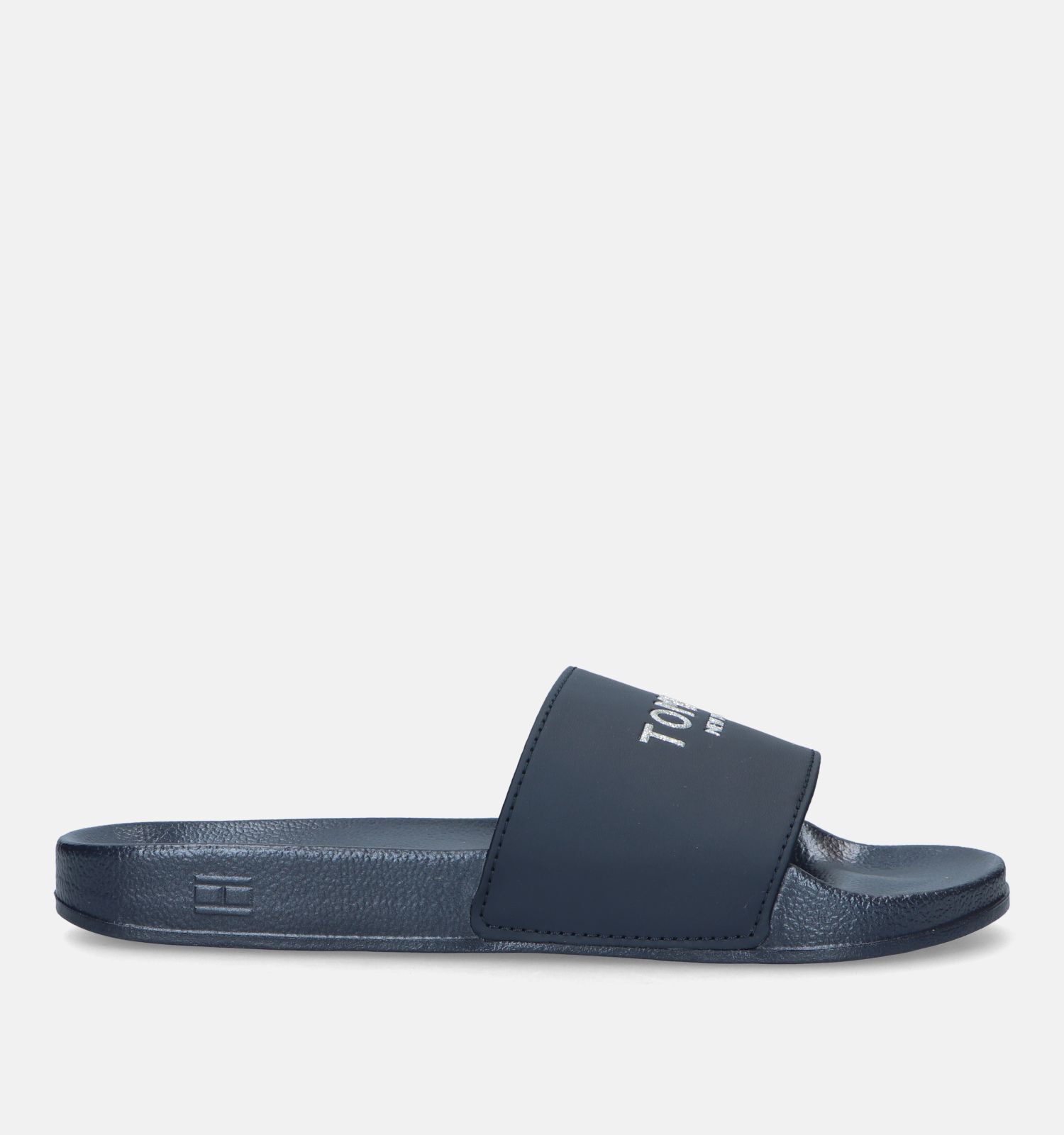 Tommy Hilfiger Glitter Zwarte Badslippers Dames Slippers Online op TORFS.BE