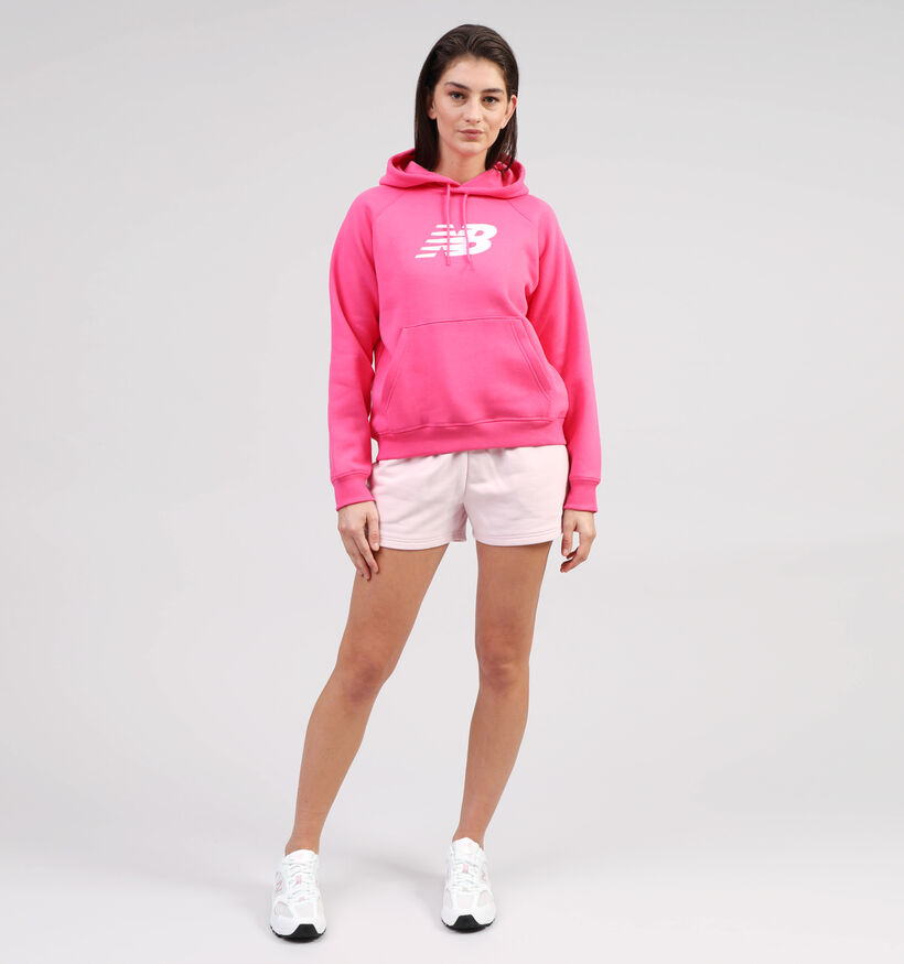 New Balance Hoodie en Fuchsia pour femmes (354025)