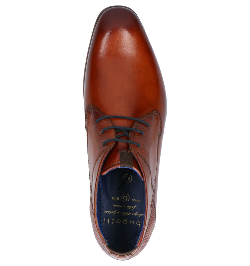 Bugatti Chaussures habillées en Cognac en cuir (255344)