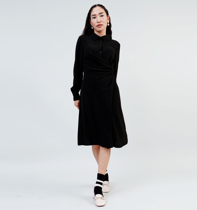 JDY Rizz Wrap Shirt Robe en Noir pour femmes (338155)