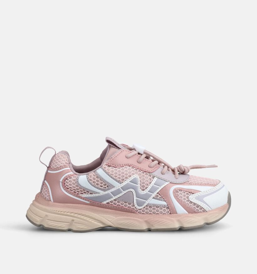 Naturino Wave Lichtroze Sneakers voor meisjes (377262) - geschikt voor steunzolen