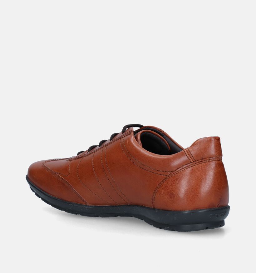 Geox Symbol Chaussures à lacets en Cognac pour hommes (317550)