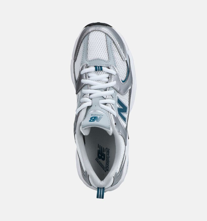 New Balance 530 Zilveren/Blauwe Sneakers voor meisjes (375218) - geschikt voor steunzolen