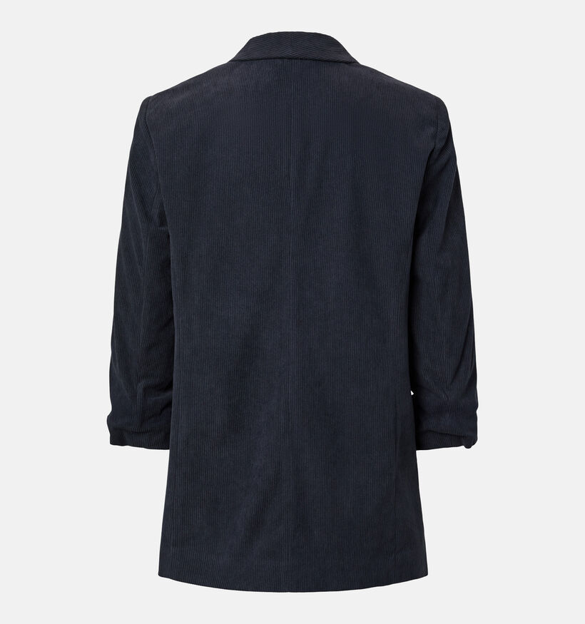Pieces Bosella 3/4 Corduroy Donkerblauwe Blazer voor dames (382090)
