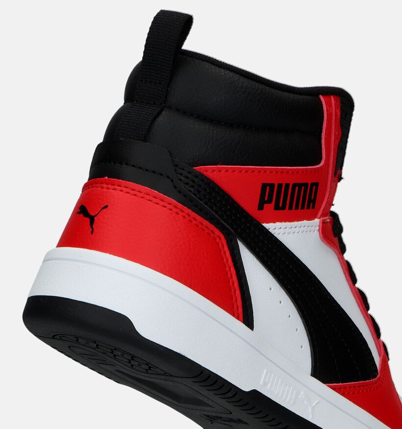 Puma Rebound v6 Witte sneakers voor meisjes, jongens (346446)