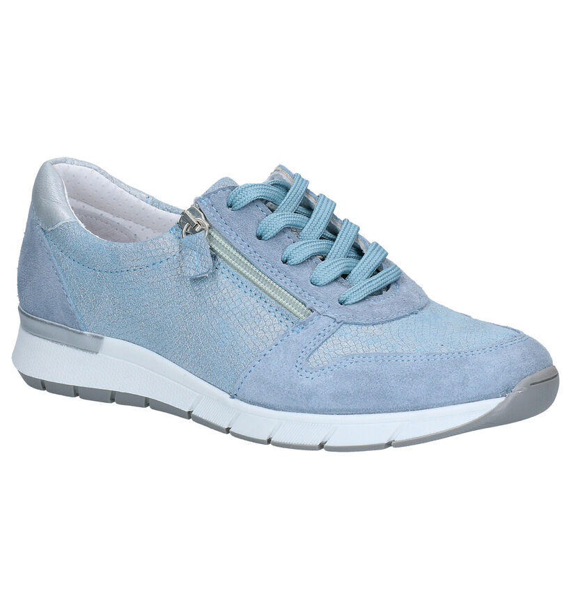 Mirel Pearl Blauwe Lage Schoenen in nubuck (285556)