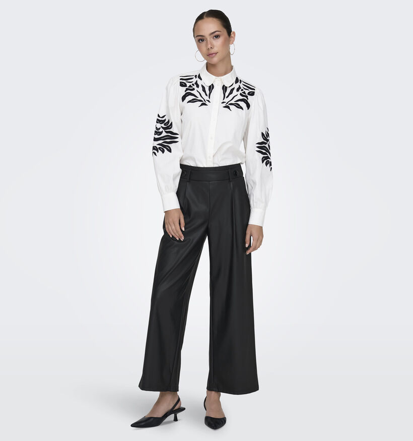 JDY Soya Geggo Zwarte Wijde broek L34 voor dames (344137)