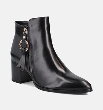 Regarde le Ciel Enkellaarsjes Zwart/Bruin