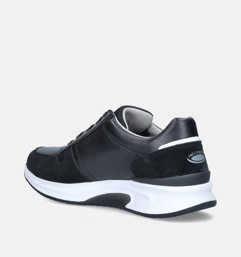 Pius Gabor Zwarte Veterschoenen voor heren (347463) - geschikt voor steunzolen