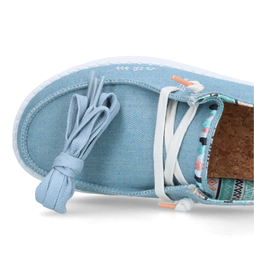 HEYDUDE Wendy Boho Mocassins en Bleu pour femmes (324434) - pour semelles orthopédiques