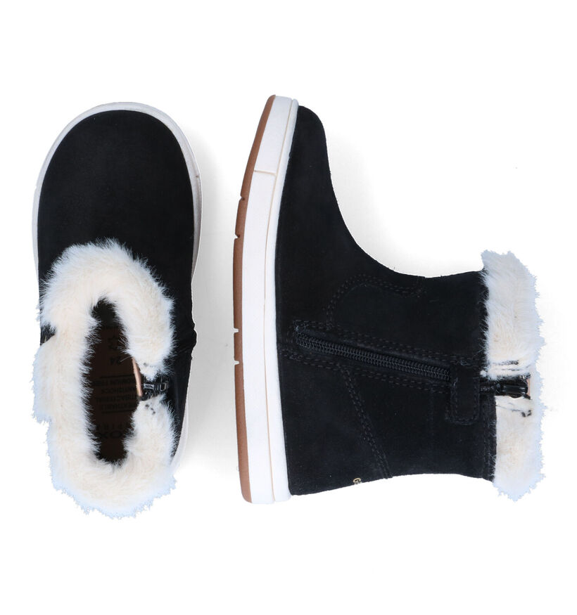Geox Trottola Bottes en Noir en nubuck (317606)