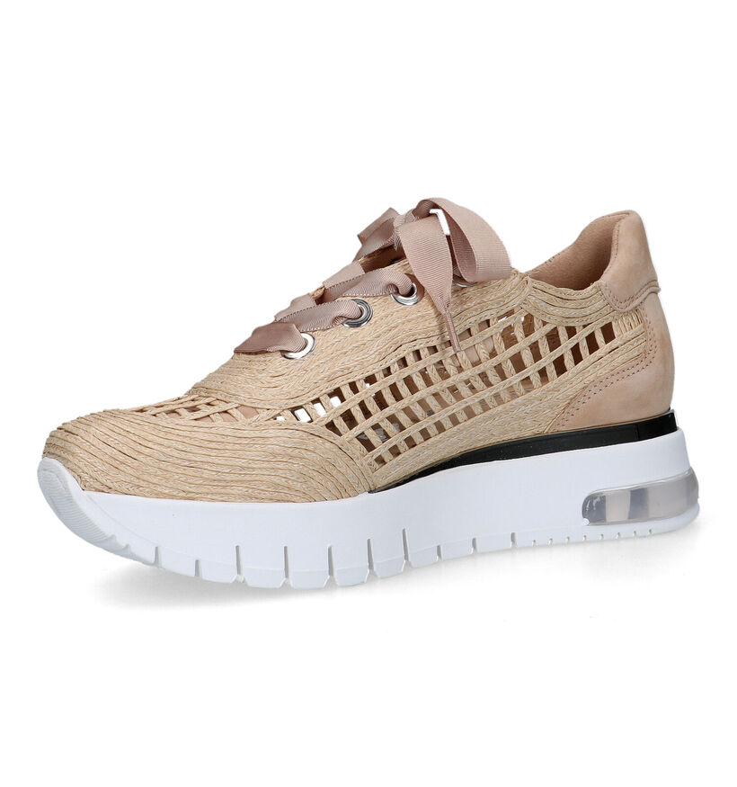 Softwaves Chaussures à lacets en Camel pour femmes (325073) - pour semelles orthopédiques