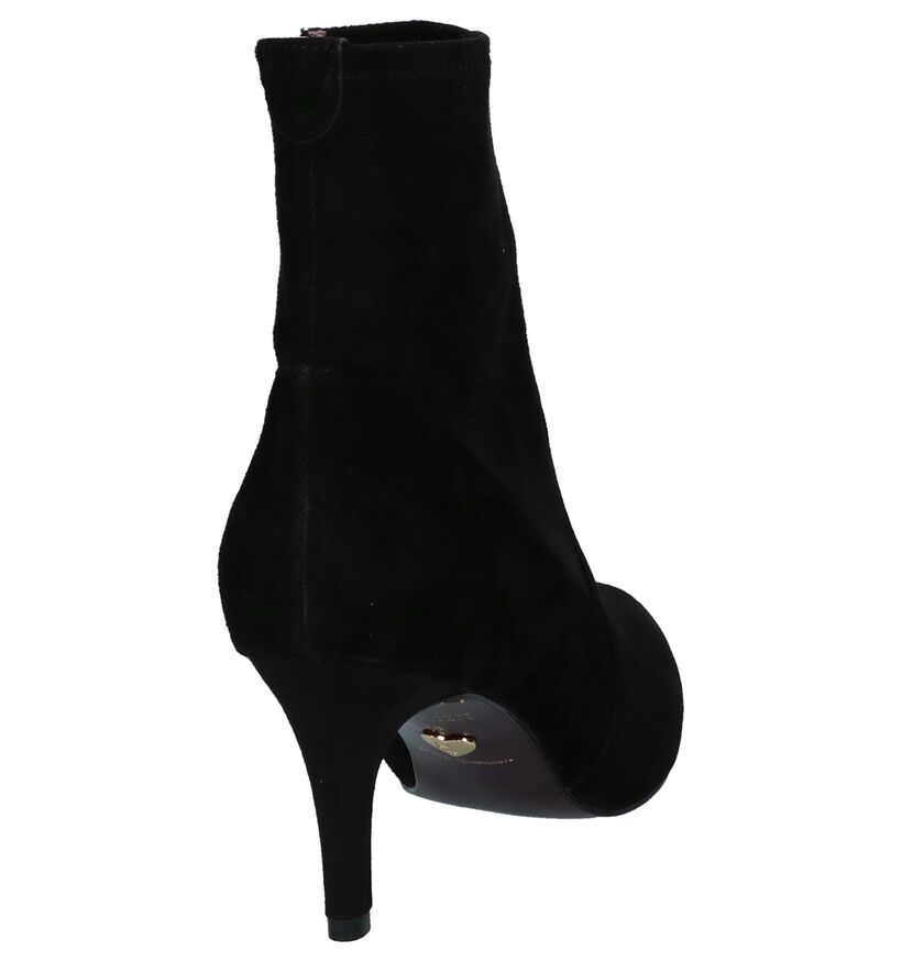 Tamaris Heart & Sole Bottillons en Noir en daim (226759)