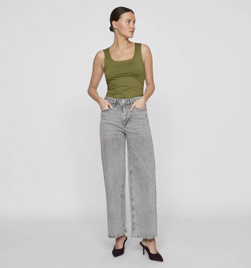 Vila Freya Grijze Wide leg jeans L32 voor dames (353046)