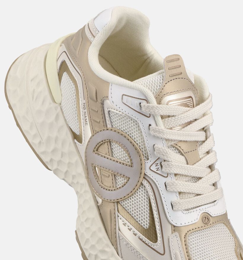 No Name Carter 2.0 Tech Baskets en Or/Blanc pour femmes (368704) - pour semelles orthop&eacute;diques