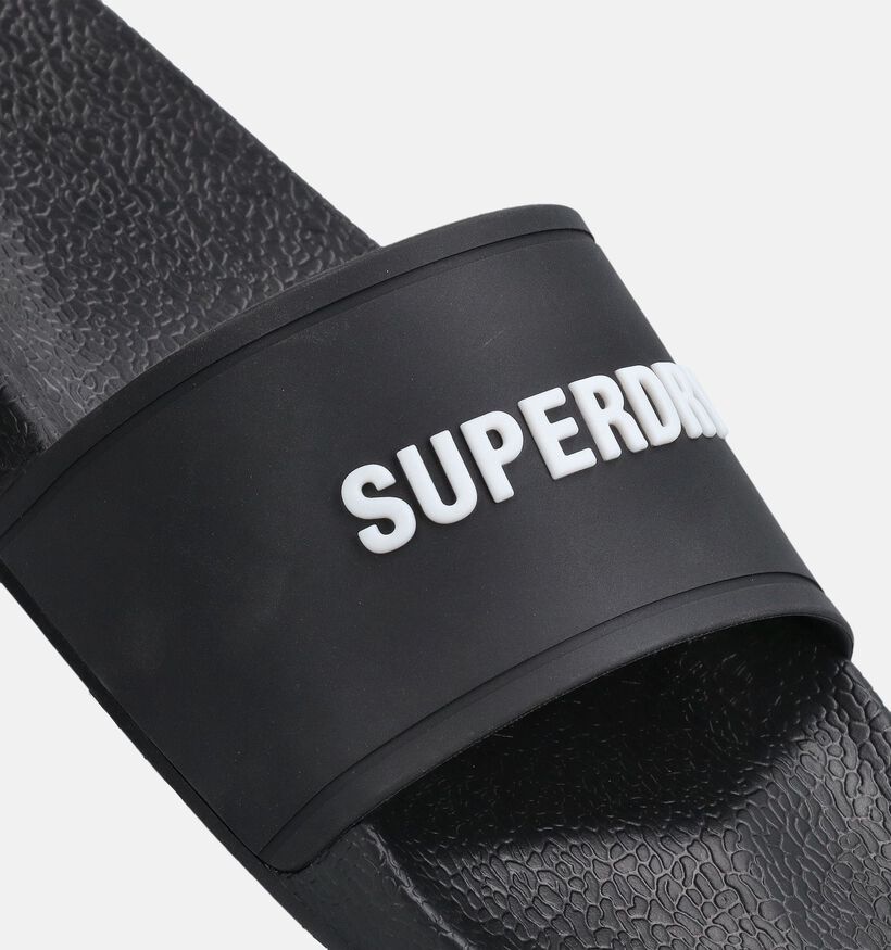 Superdry Premium Graphic Pool Slide Claquettes en Noir pour hommes (369496)