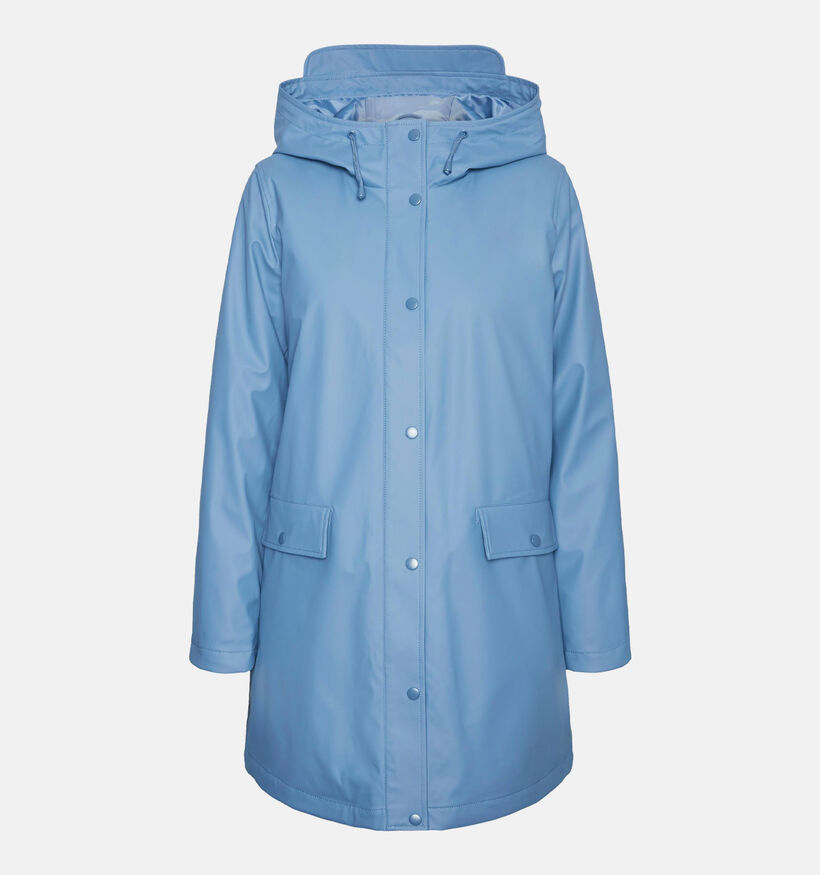 Vero Moda Asta Quilt Coated Blauwe Regenjas voor dames (334174)