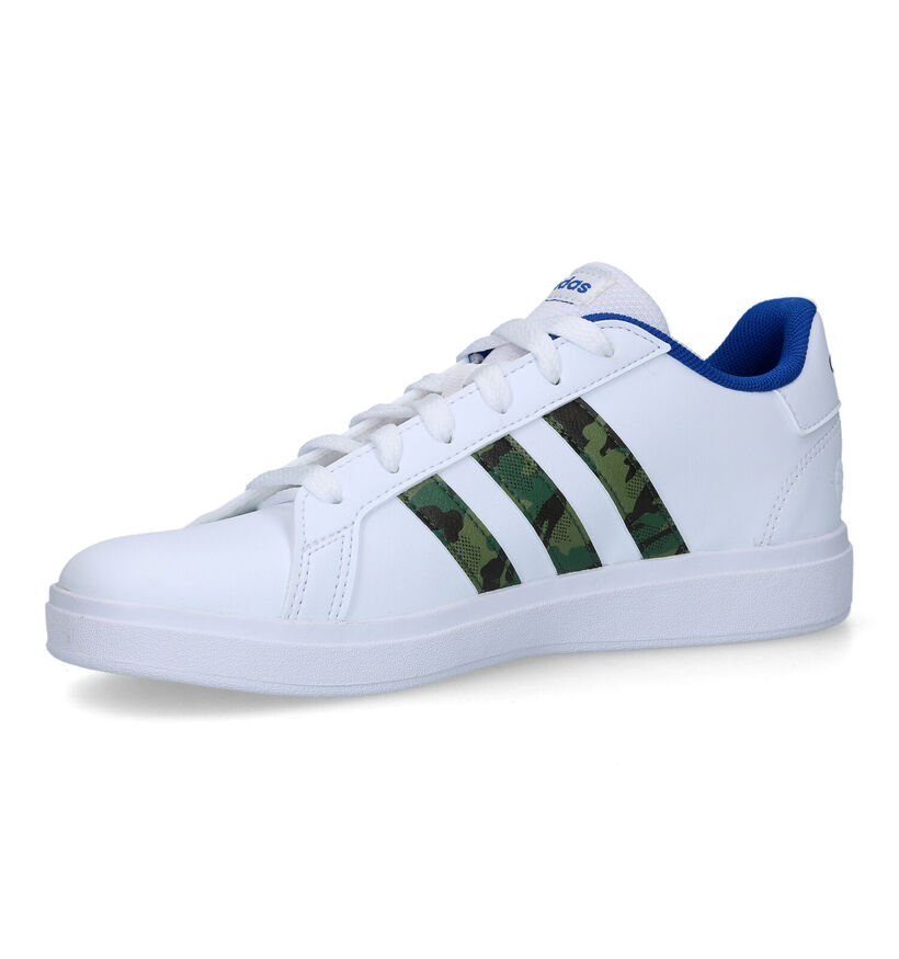 adidas Grand Court 2.0 Witte Sneakers voor jongens, meisjes (324104)