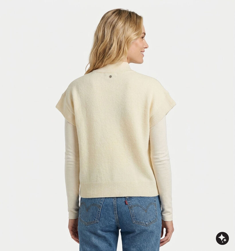Deeluxe Original Adeline Pull en Ecru pour femmes (382273)