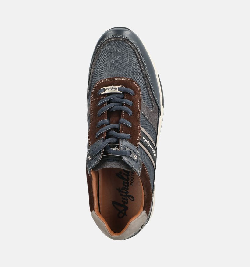Australian Filmon Chaussures plates en Bleu fonc&eacute; pour hommes (377105) - pour semelles orthop&eacute;diques