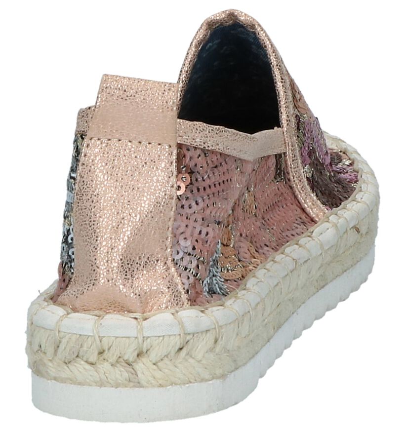 Youh! Espadrilles en Or rose en textile (212133)