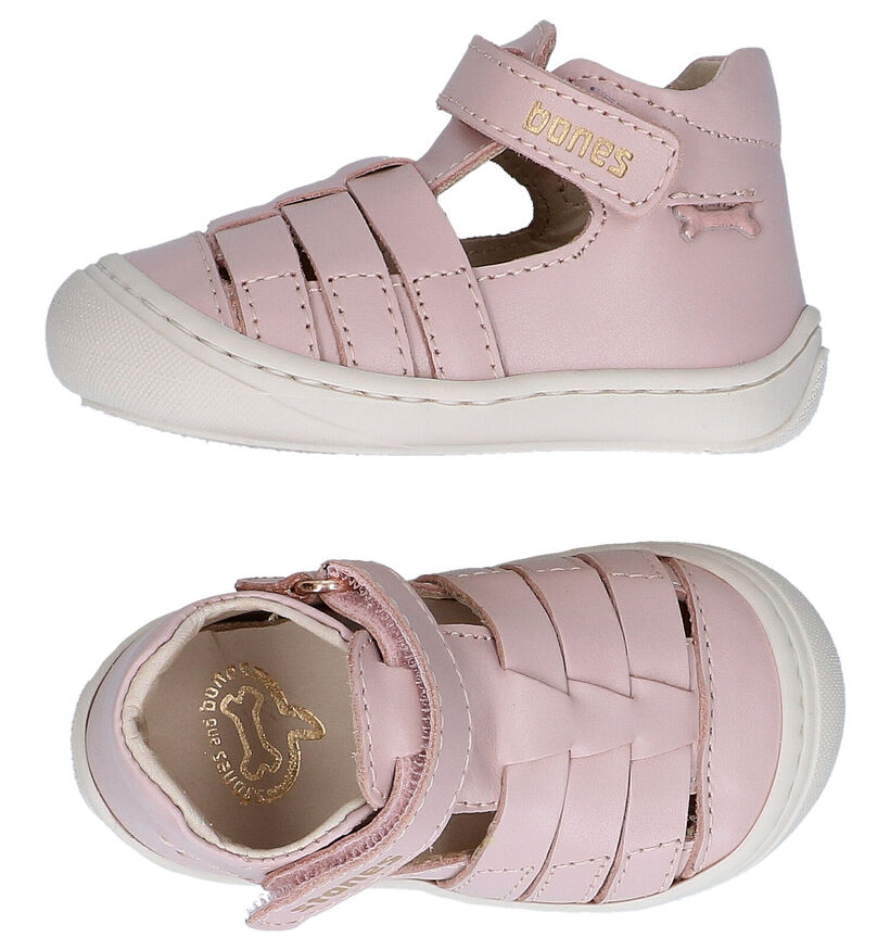 STONES and BONES Chaussures en Rose en cuir (287886)