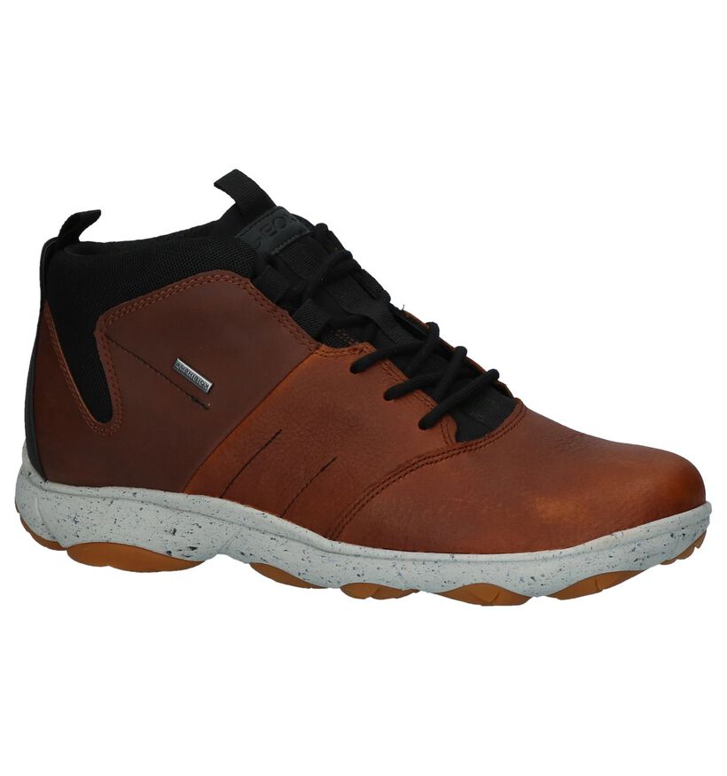 Geox Chaussures hautes en Cognac en cuir (223484)