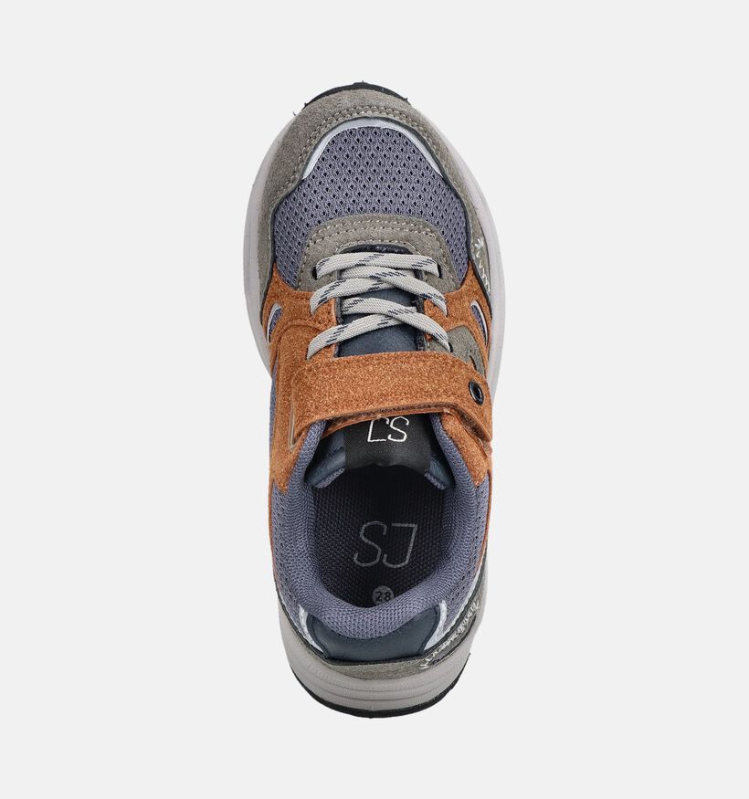 SJ Donkergrijze Lage Sneakers voor jongens (379346)