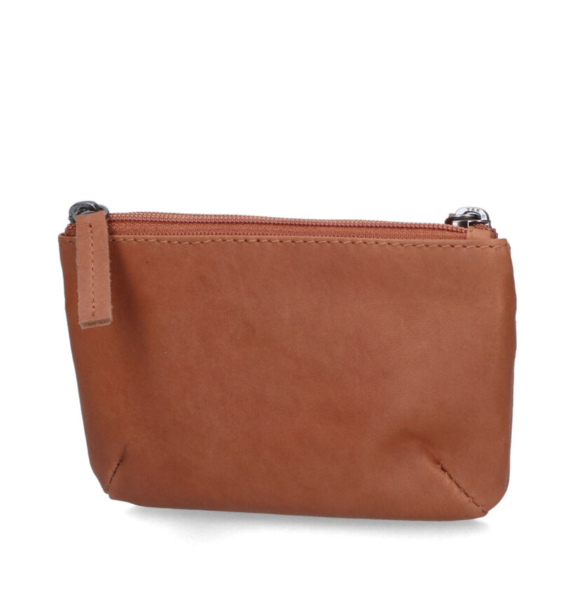 Euro-Leather Porte-monnaie en Cognac pour femmes, hommes (343481)