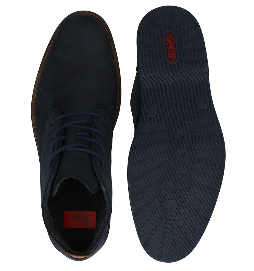 Rieker Blauwe Hoge Geklede Schoenen in nubuck (281736)