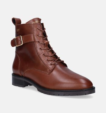 River Woods Boots Zwart/Cognac