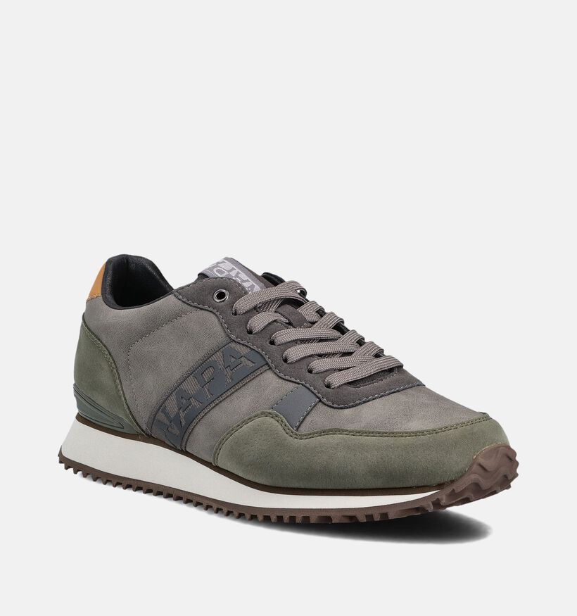 Napapijri Cosmos Chaussures plates en Bleu Napapijri Cosmos Chaussures plates en Vert kaki pour hommes (362605) - pour semelles orthopédiques