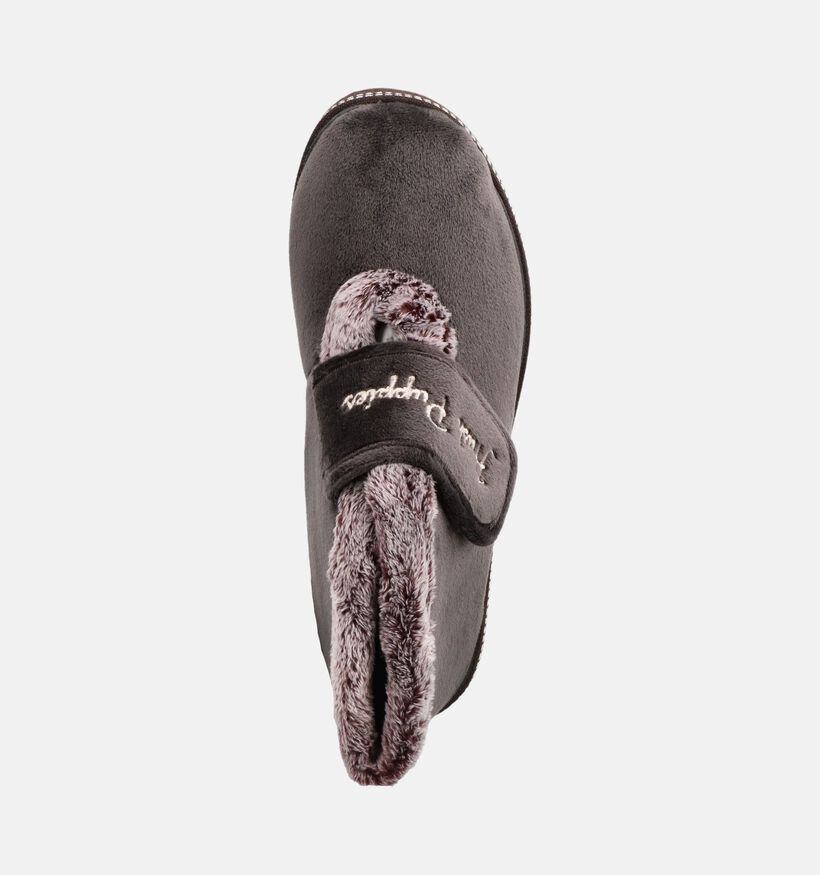 Hush Puppies Cyrilo Donkerbruine Hoge Pantoffels voor dames (377684)