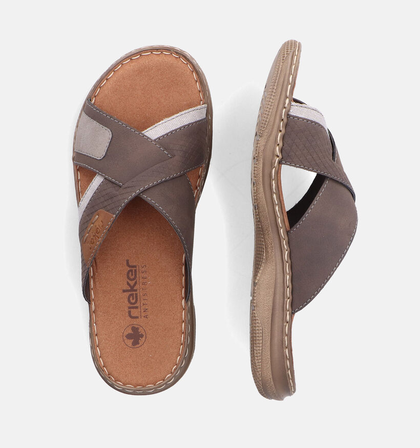 Rieker Bruine Slippers voor heren (354821)