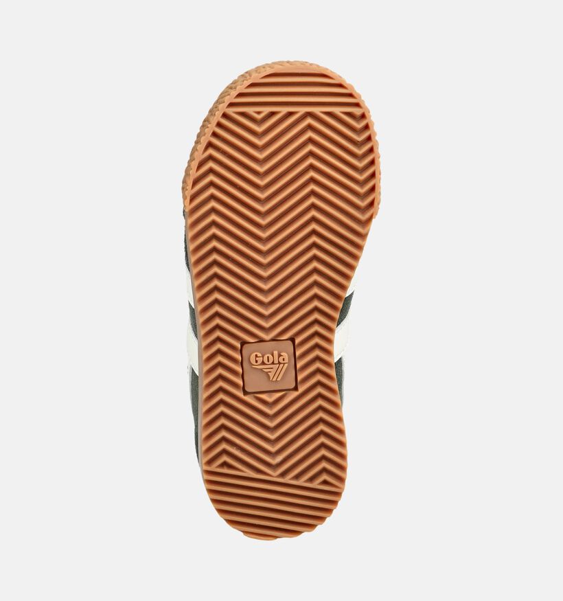 Gola Harrier Strap Baskets basses en Vert kaki pour gar&ccedil;ons (376303)