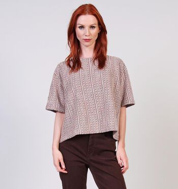 Rue Mazarine T-shirts Bruin/Roze